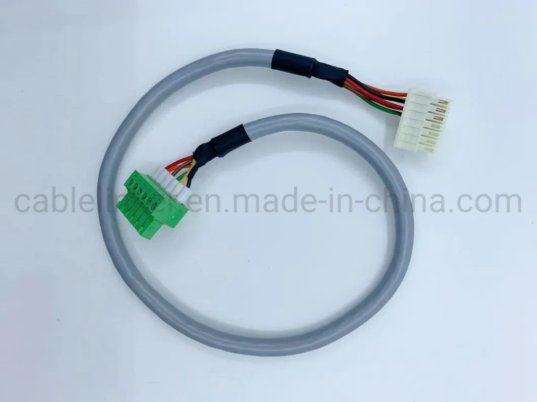 Industrial Electronic Power Cable Assembly Terminal Block Wire Harness